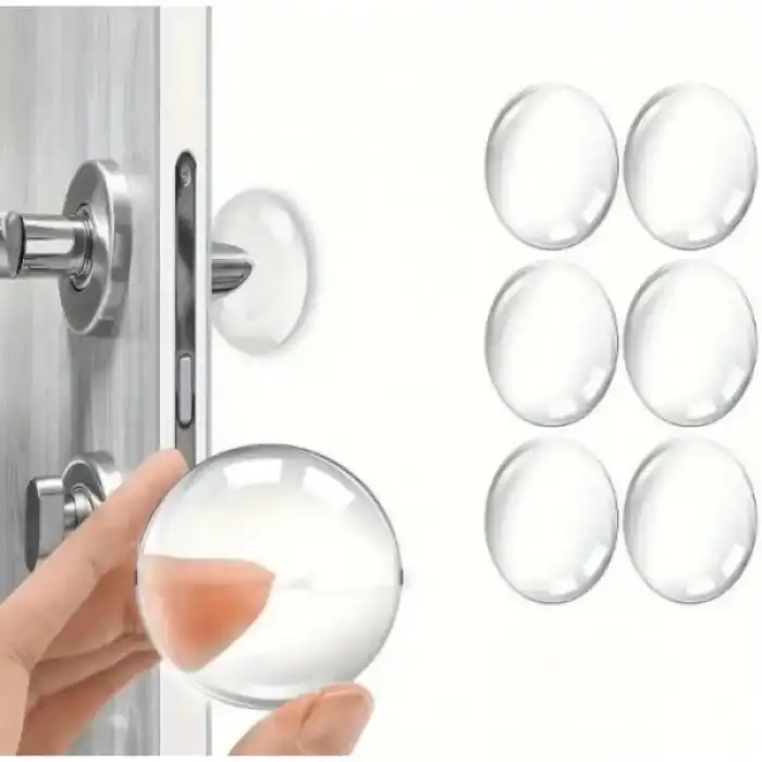 Şeffaf Silikon Mobilya ve Kapı Durdurucu Darbe Pedi 6lı Set