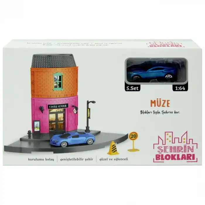 Şehrin Blokları Yapboz Müze Seti - 768-5BR