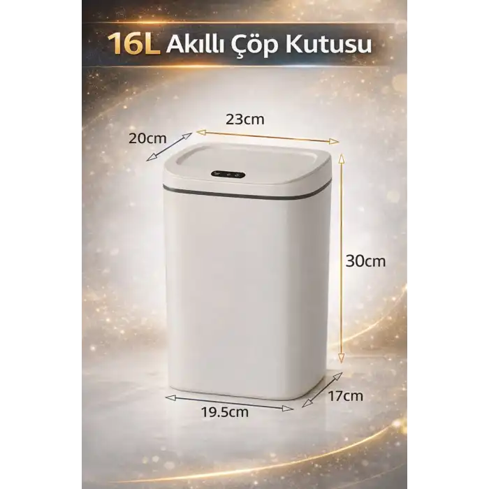 Sensörlü Çöp Kovası Otomatik Kapak Temassız