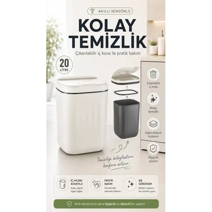 Sensörlü Çöp Kovası