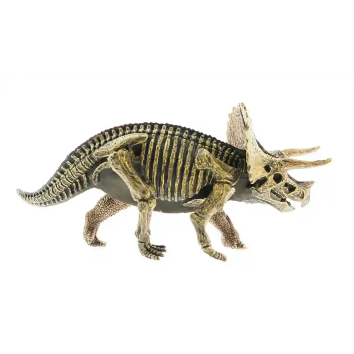 Sert Plastik Dinozor Figürü Triceratops