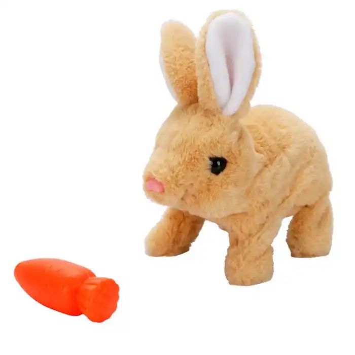 Sesli ve Hareketli Peluş Tavşan