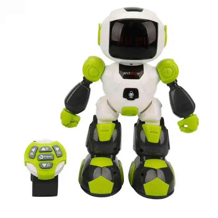 Sesli ve Işıklı Uzaktan Kumandalı Programlanabilir Robot