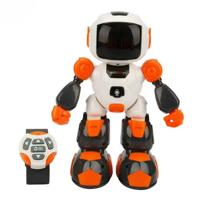 Sesli ve Işıklı Uzaktan Kumandalı Programlanabilir Robot