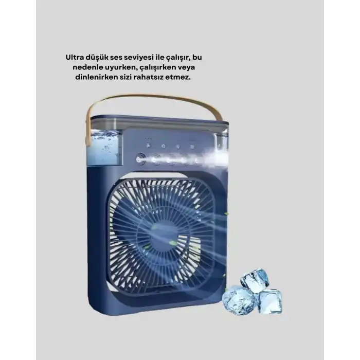 Sessiz Çalışan Turbo Fan Güçlü Hava Akışlı Masa Üstü Vantilatör