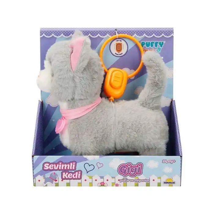 Sevimli Kedi Gigi Sesli ve Hareketli