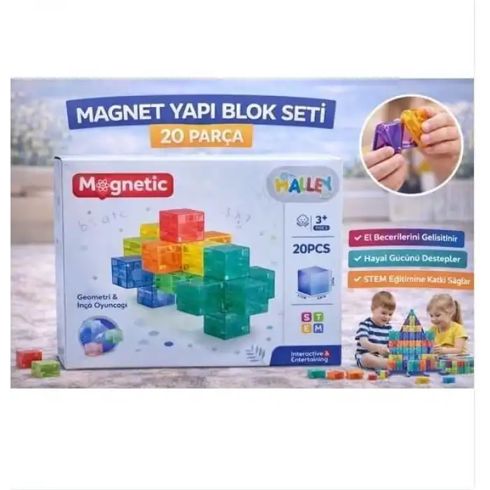 SH59837 MAGNET KÜP YAPI BLOK SETİ 20 PARÇA-ZRV