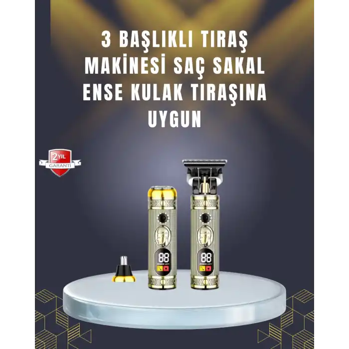Sıfır Boşluk T Bıçaklı Erkek Bakım Seti – Çok Başlıklı