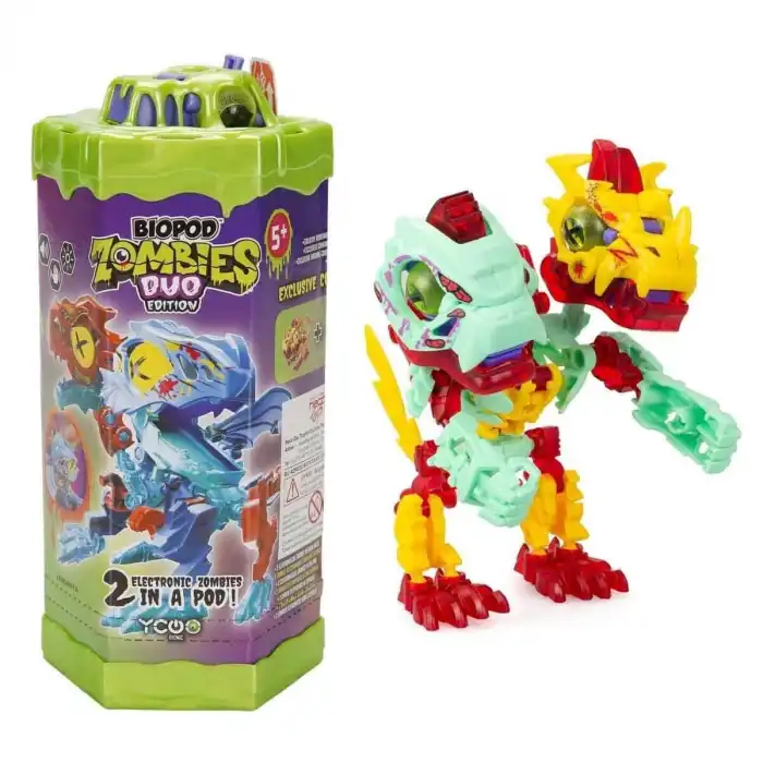 SIL 88694 Sesli ve Işıklı Biopod Zombies Inmotion İkili Dinozor Robot