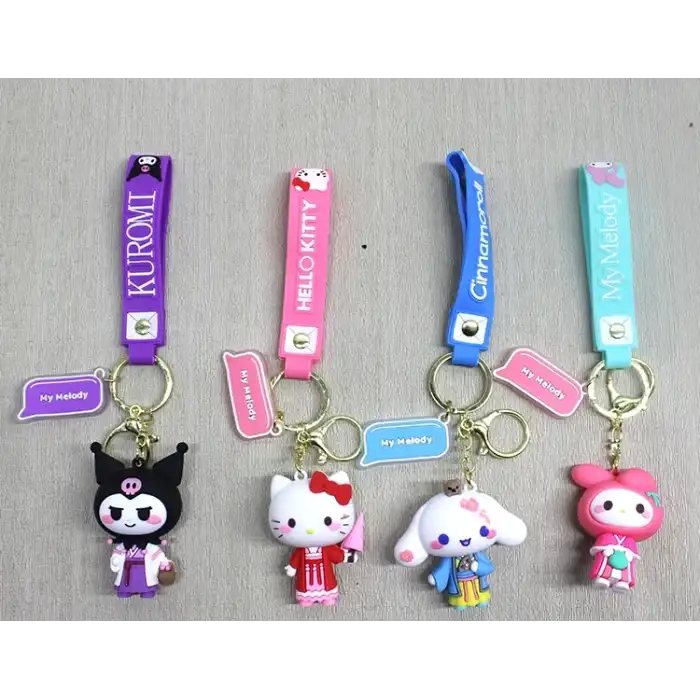 Silikon Kuromi, Hello Kitty, My Melody Anahtarlık