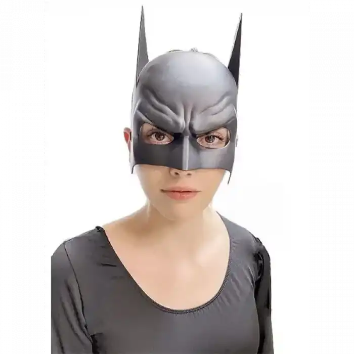 Siyah Çocuk Batman Maskesi Lastikli