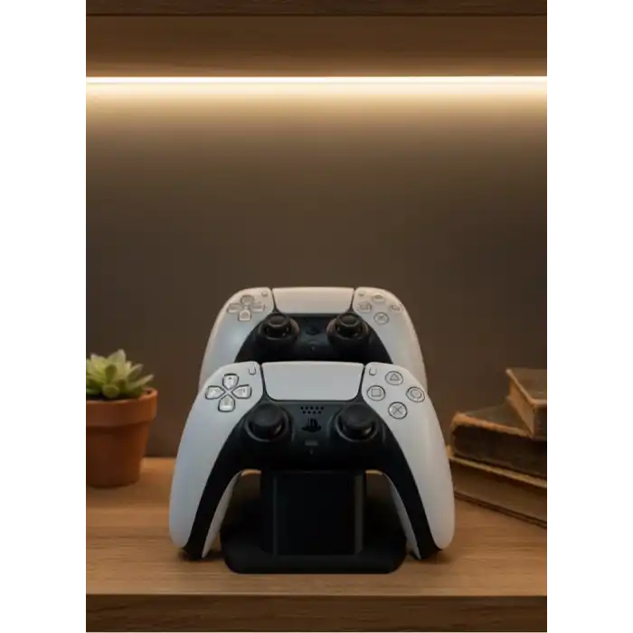 Siyah İkili Gamepad Tutucu 7x18 cm Oyun Aksesuarı