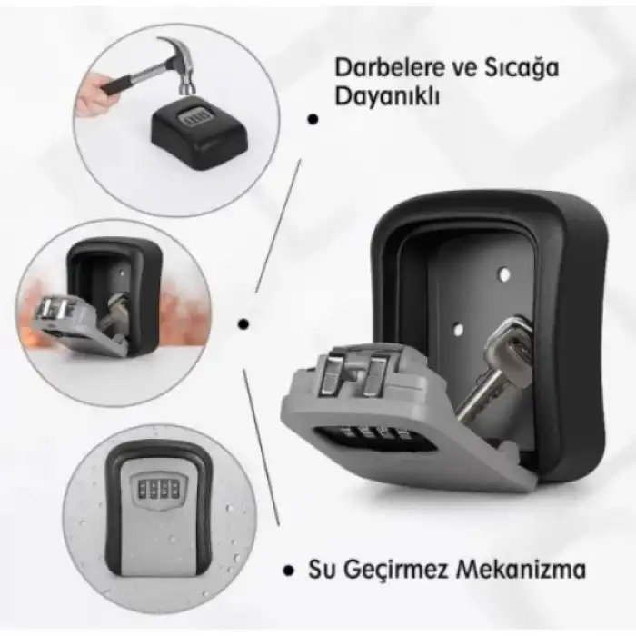 Şifreli Anahtar ve Eşya Saklama Güvenlik Kasası