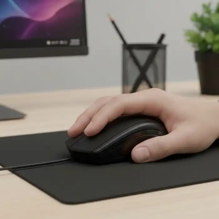 Siyah USB Kablolu 3D Optik Mouse