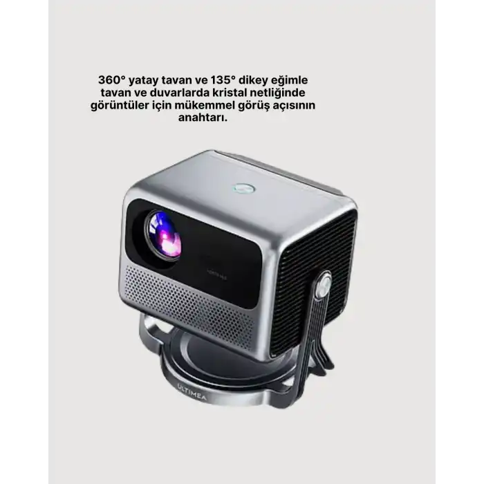 Smart Projector Android TV Taşınabilir Gimbal Standlı
