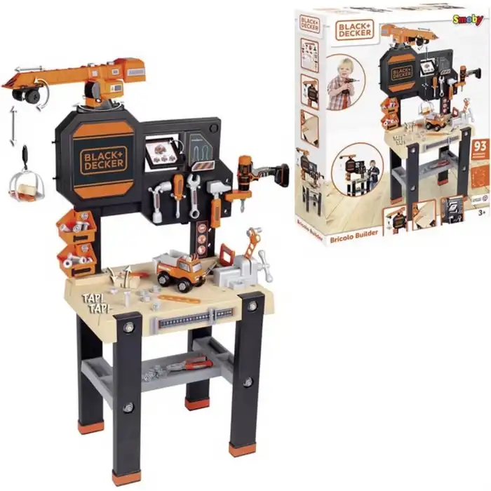 Smoby Black & Decker Vinçli Çalışma Tezgahı 360731