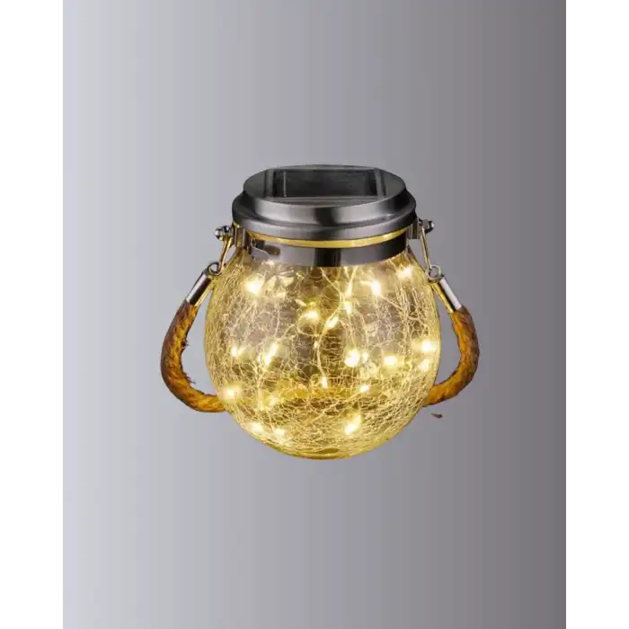 Solar Güneş Enerjili Dekoratif Cam Lamba