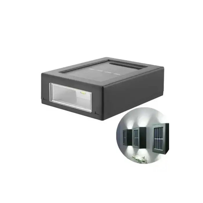 Solar Lamba Dekoratif Aplik Su Geçirmez Led Işıklı Duvar Lambası