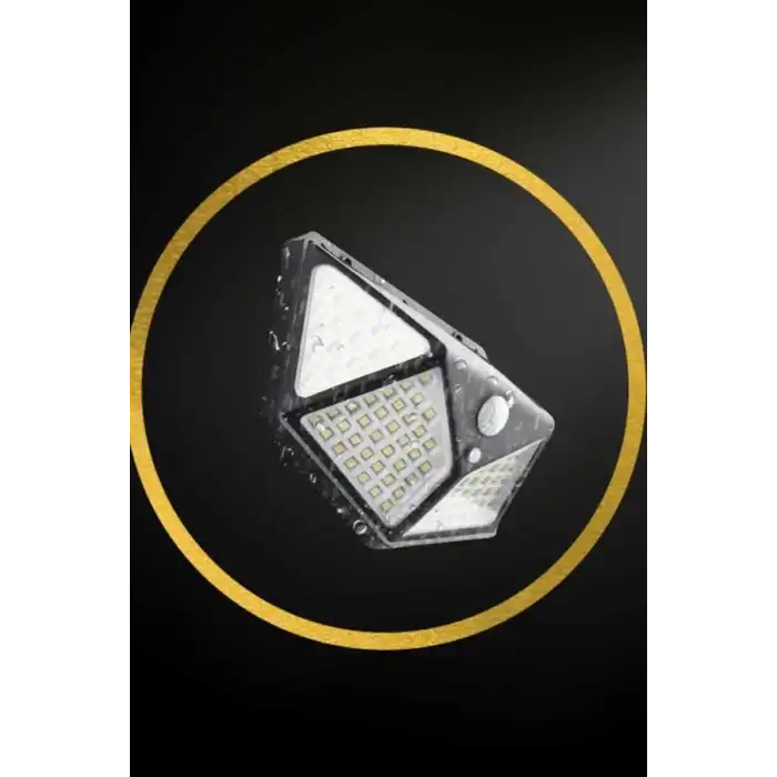 Solar Sensörlü Duvar Lambası Bahçe Lambaso Parlak Beyaz Işık Suya Dayanıklı