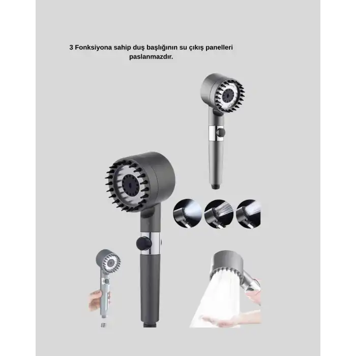 Spa Etkili Masaj Uçlu Duş Başlığı Ergonomik Tasarım