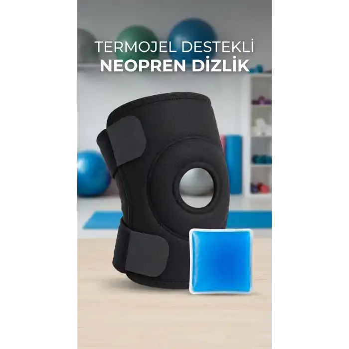 Sporcu Dizlik Çapraz Destekli, Menisküs Ağrısı İçin Termojel Hediyeli