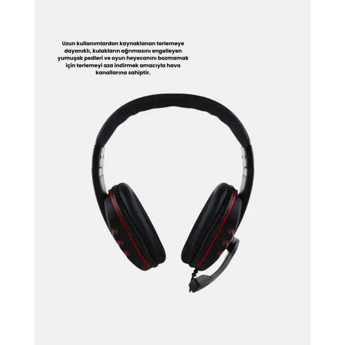 Stereo Ses Destekli Mikrofonlu Gaming Kulaklık – Yumuşak Pedli