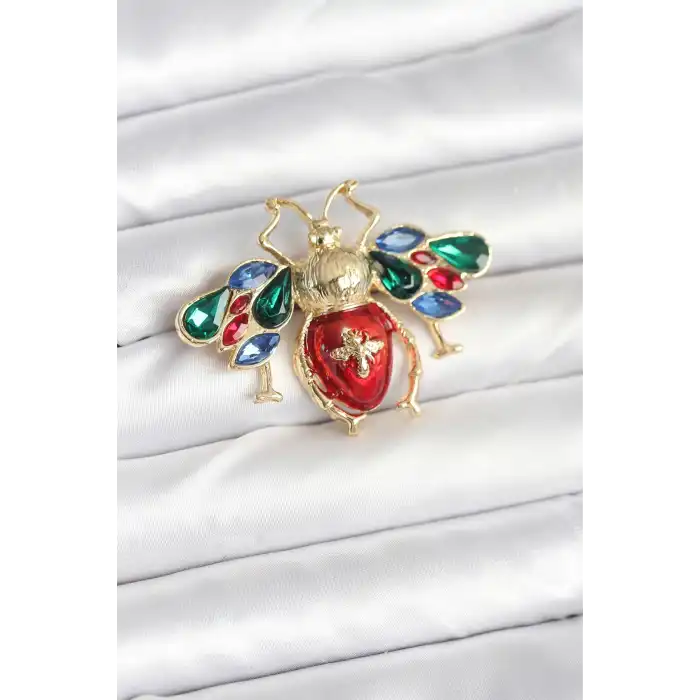 Süslü Arı Model Broş