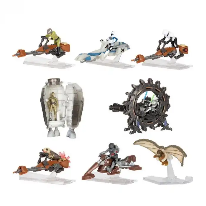 SW J0032-4 Star Wars Mikro Figür ve Araç Mini Sürpriz Paket Asorti Seri-4 12li
