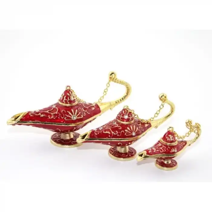 Swarovski Taşlı 3lü Alaaddin Lambası