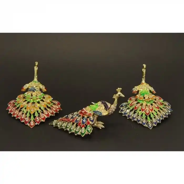 Swarovski Taşlı Tavuskuşu Model 6