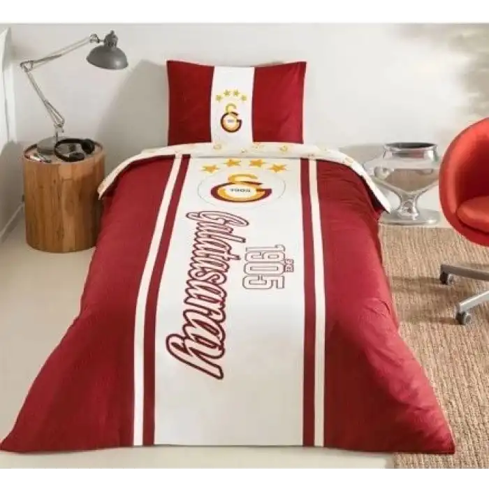 Taç Lisanslı Tek Kişilik Nevresim Takımı Galatasaray 1905 Glow