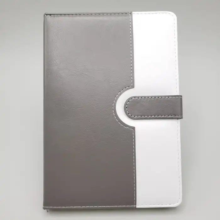 Tarihsiz Ajanda Defter Beyaz Gri Renk