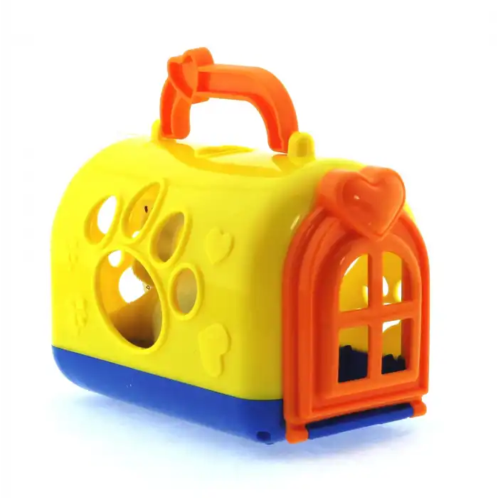 Taşıma Çantalı Peluş Sarı Yavru Köpek