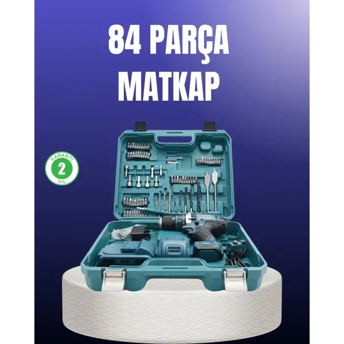 Taşınabilir Çantalı Şarjlı Matkap Ve Vidalama Seti