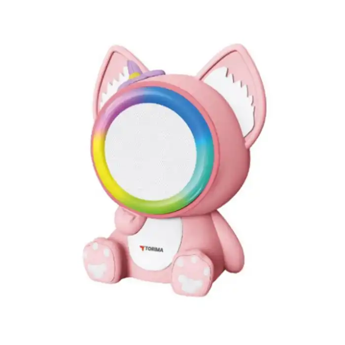 Taşınabilir Rgb Işılı Sevimli Figürlü Mikrofonlu Karaoke Bluetooth Hoparlör