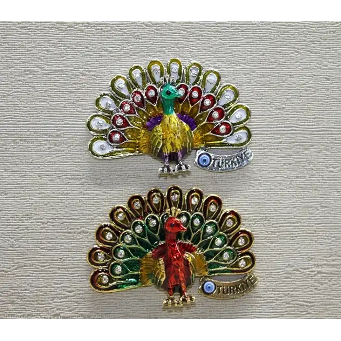 Taşlı Tavuskuşu Magnet