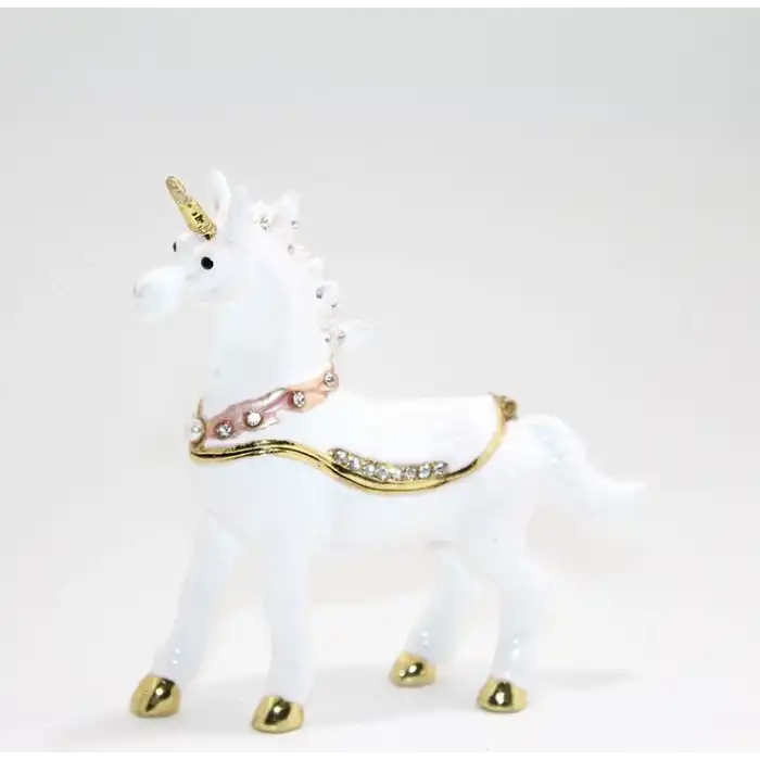 Taşlı Tekli Unicorn Figürü