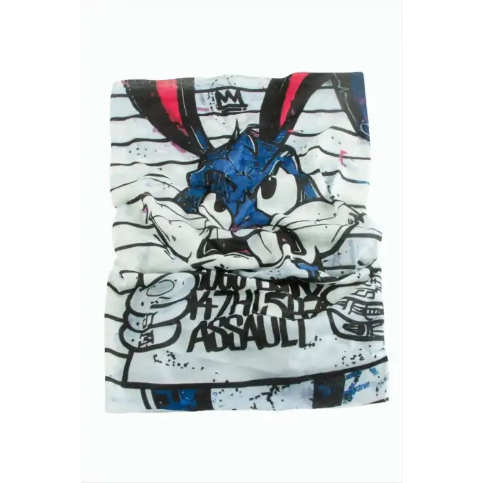 Tavşan Desenli Baff Boyunluk