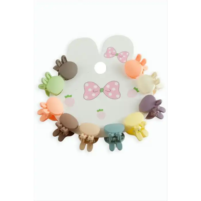 Tavşan Kulaklı Mandal Toka 10 Adet