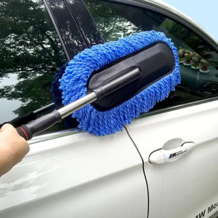 Teleskopik Mikrofiber Araç Yıkama Fırçası