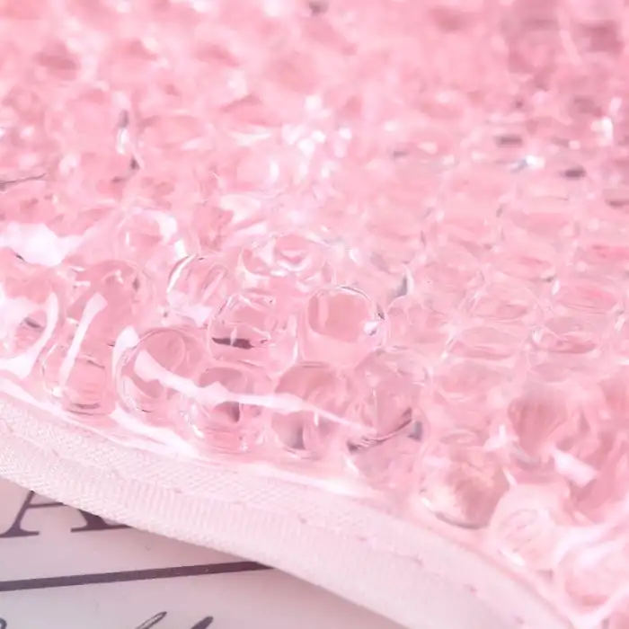 Terapi Jel Yüz Maskesi Soğuk Ve Sıcak Boncuklu Ayarlanabilir Maske (Pembe)