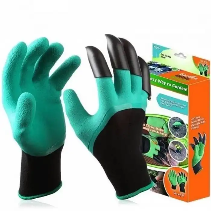 Toprak Kazma Ekme Çapalama İçin Korumalı Bahçe Bahçivan Eldiveni