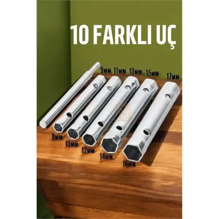 Tork Lokma Seti Boru Kovan Tip Anahtar Seti Buji Anahtarı