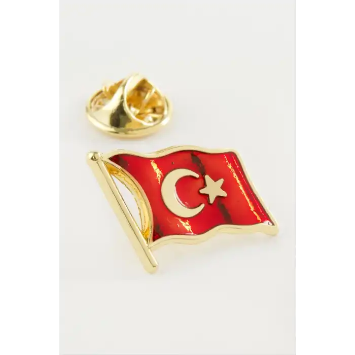 Türk Bayrağı Yaka Rozet