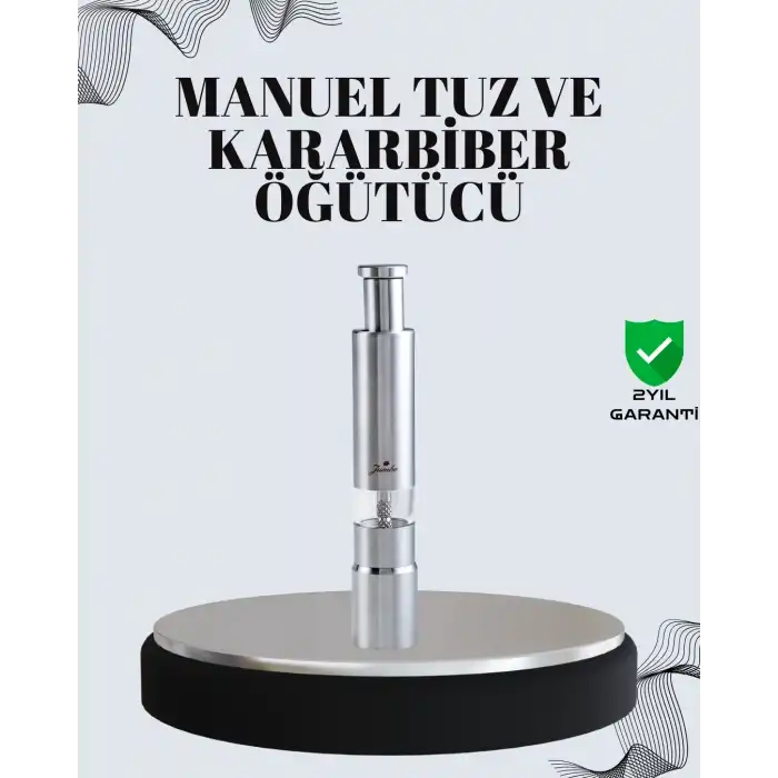 Tuz Ve Kararbiber Öğütücü - Şeffaf Akrilik Hazne