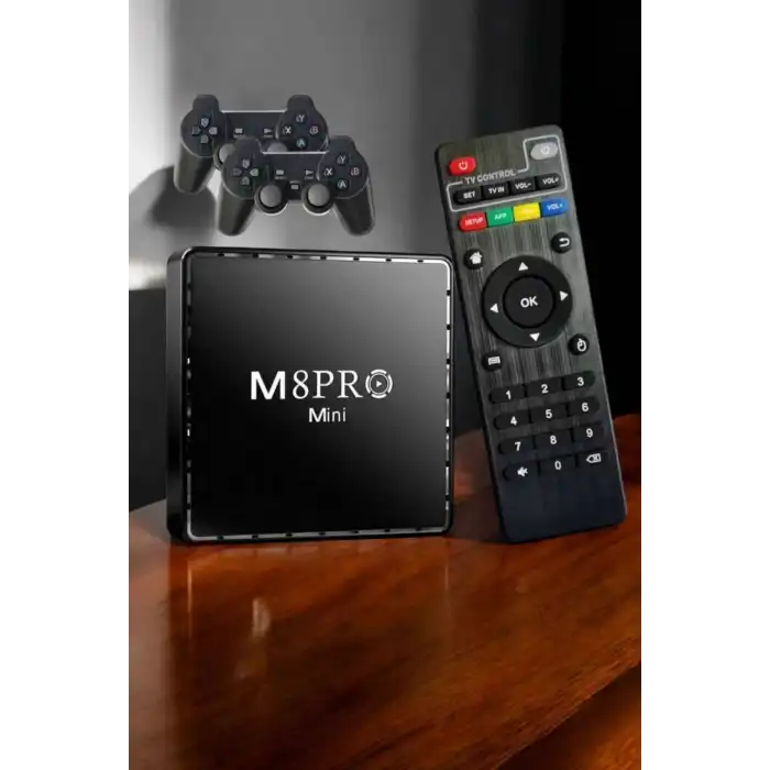 TV Box Çift Oyun Kollu 10000 Oyunlu Atari