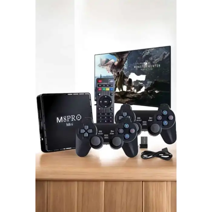 TV Game Box Netflix Youtube 1000 Oyunlu Android Oyun Konsolu Kumandalı