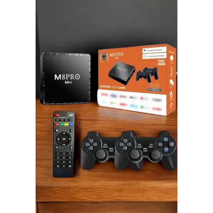 TV Game Box Netflix Youtube 1000 Oyunlu Android Oyun Konsolu Kumandalı