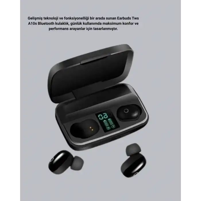 Tws Bluetooth Kulaklık 1800mah Şarj Kutulu Dijital Ekranlı