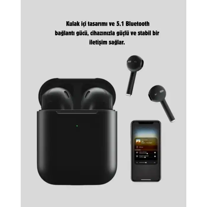 Tws Pro 5 Kablosuz Kulaklık – Bluetooth 5.1, Gürültü Engelleme, Uzun Pil Ömrü